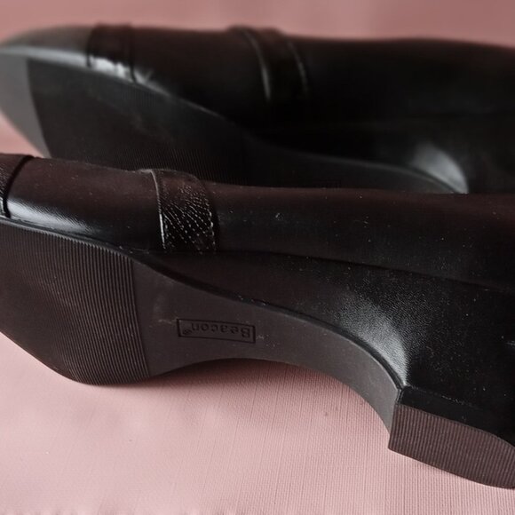 Comfort-Well New Black Dress Pumps by Beacon Size 8.5 Wide. - Picture 3 of 5